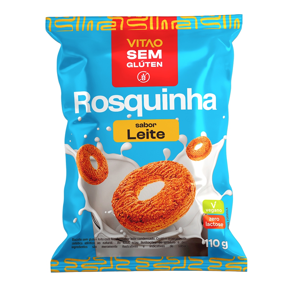 Rosquinhas Leite Sem Glúten 110 g - Vegano