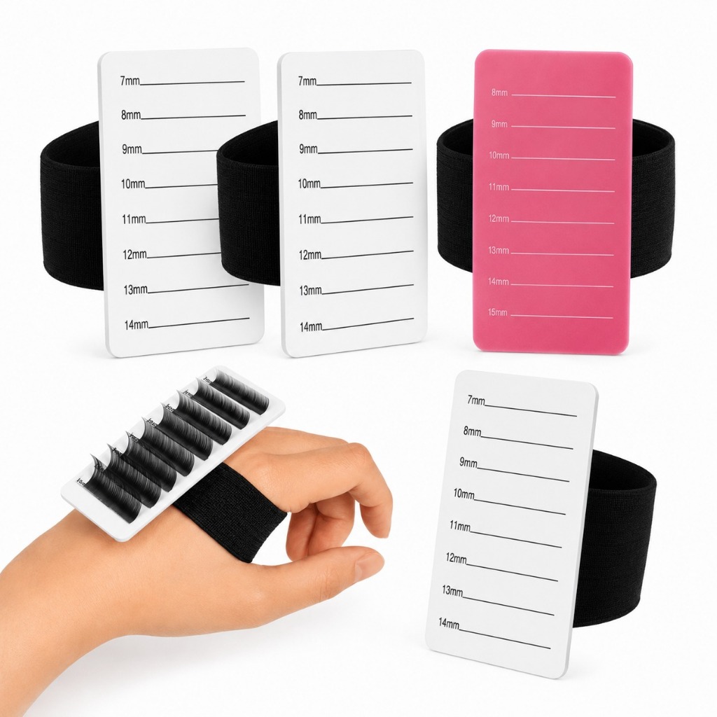 Pulseira Auxiliar Para Extensão De Cílios - Hand Pallet Placa De mão Para Cílios
