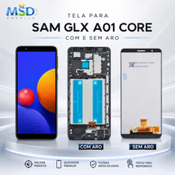 Frontal Tela Display Touch LCD Universal para SAM A01 CORE (A013) -Testada Antes Envio