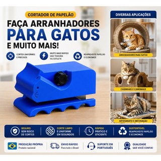 Cortador de Papelão para Arranhador de Gato Manual DIY Artesanato Caixas Papelão Ondulado