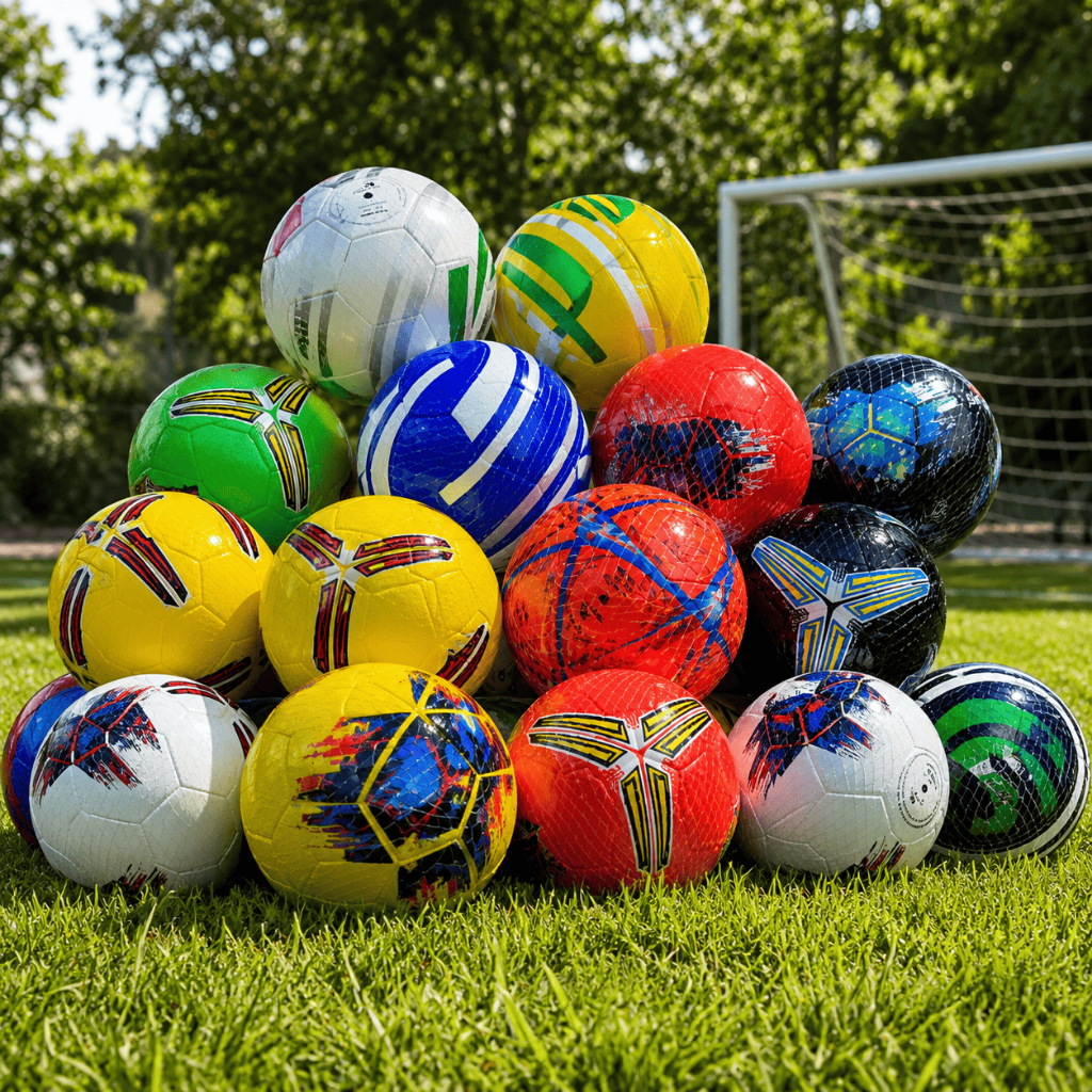 Bola de Futebol Campo Infantil Oficial Colorida PVC Recreação Treino