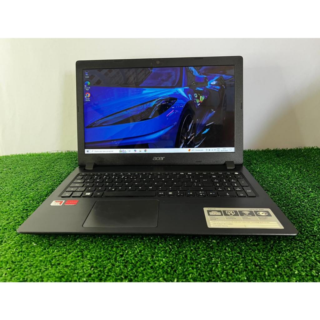 Notebook Acer Aspire 3 | SSD Kingston 240gb | 6gb RAM | AMD A9-9420 | Tela grande | estudos trabalho home office