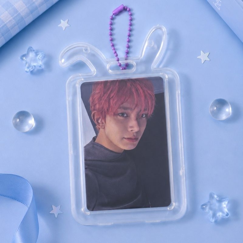 holder porta cartão para photocard kpop transparente + photocard