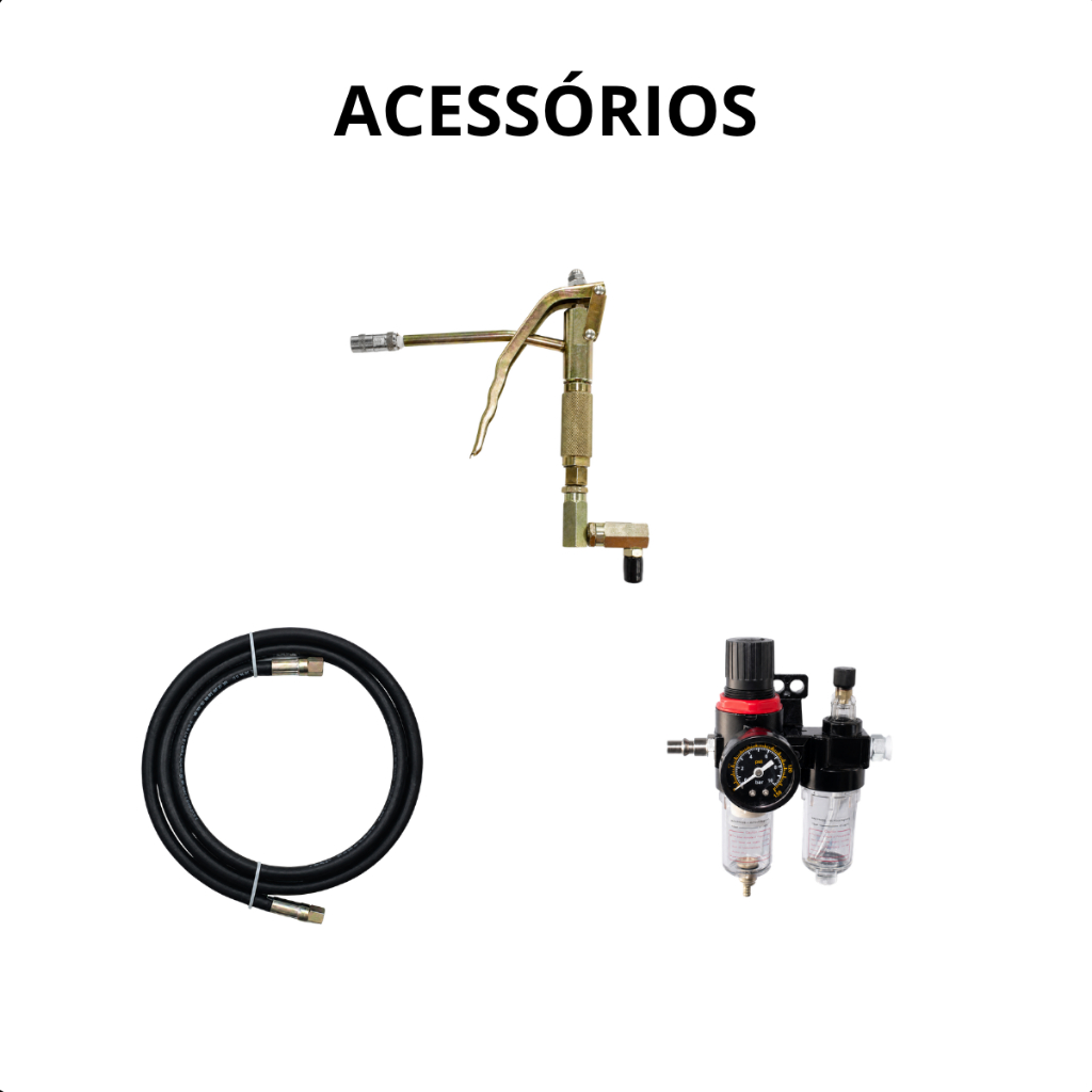 Bomba Pneumática Móvel Para Graxa 12 Kg Vazão 850g/min Completa 8595 Original Bremen — imagem 2 de 2