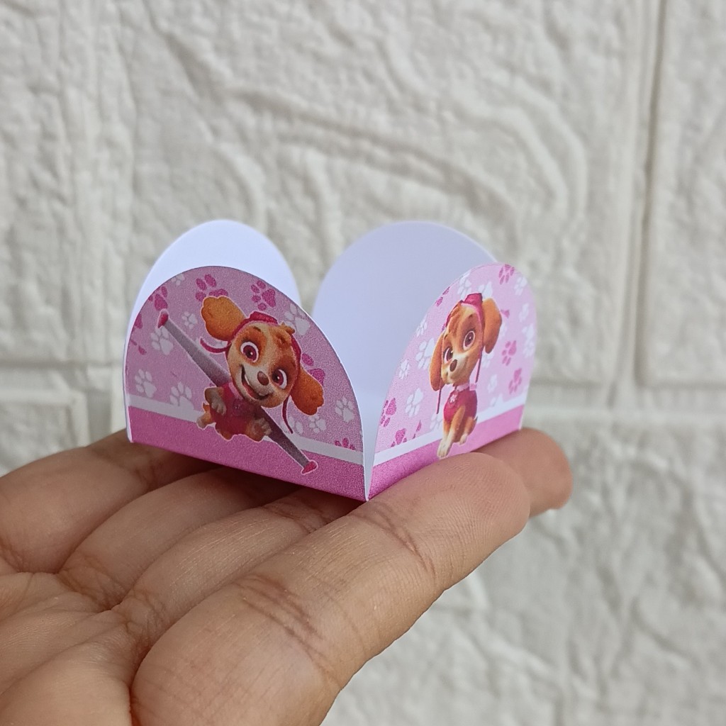 FORMINHA 4 PÉTALAS PARA DOCES SKYE PARA DOCINHOS BRIGADEIRO FESTA INFANTIL