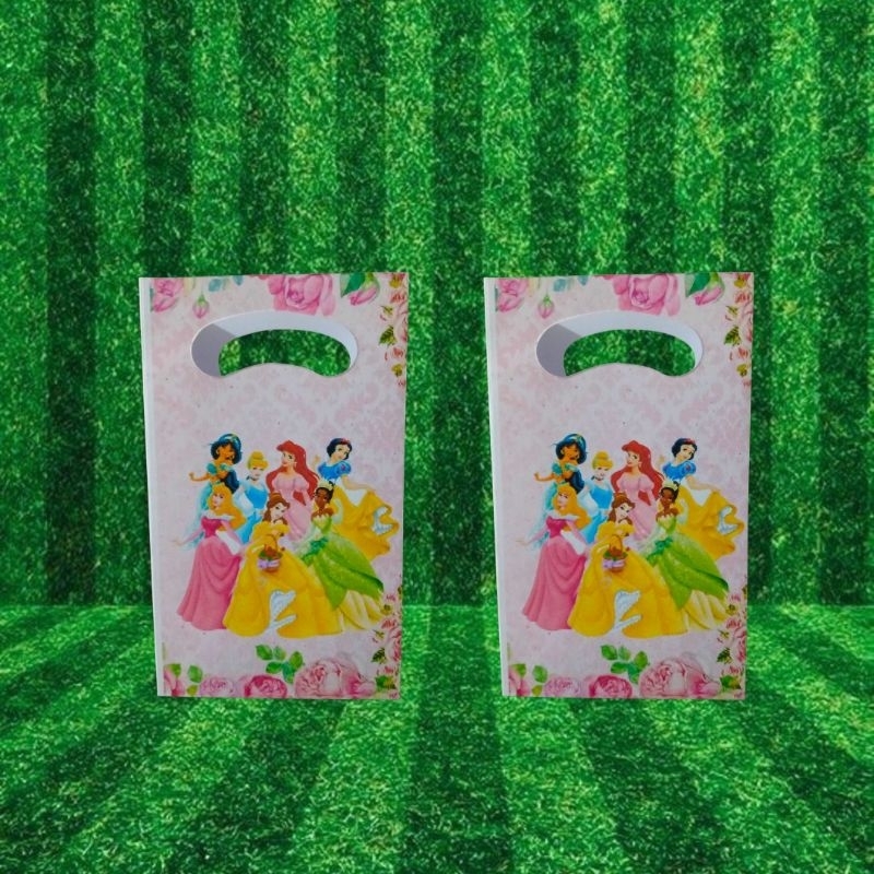kit 2 Sacolinha Surpresa princesa  , Surpresa Personalizada - Papel Fosco - Lembrancinha