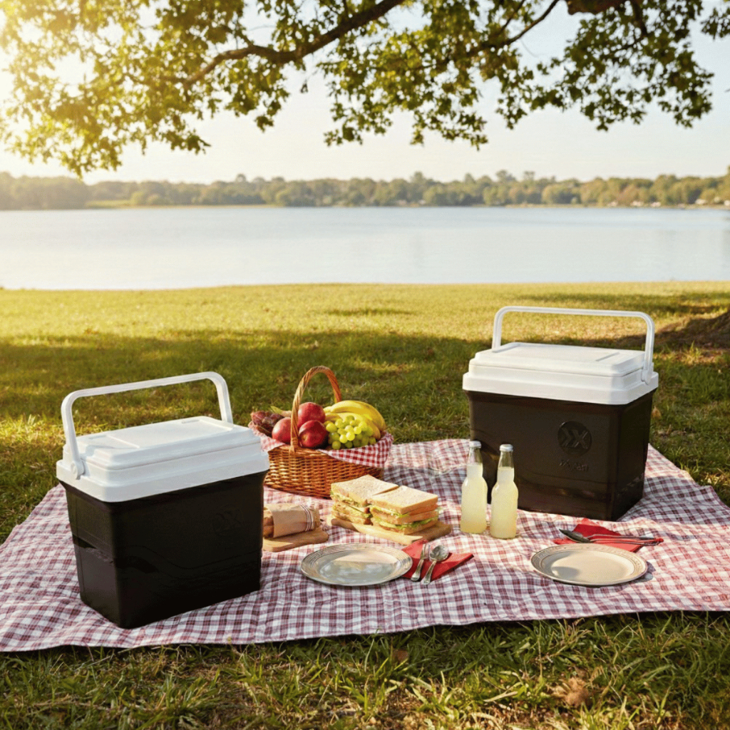 Caixa Térmica Portátil Praia Camping Viagem 42 ou 22 Litros Cooler Compacto Promoção Envio Rápido