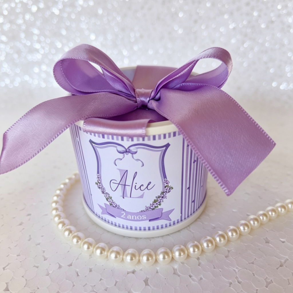 Tubolatas Personalizadas 5x6 LAVANDA / Lembrancinha Festa Infantil/ maternidade/ casamento/ batizado