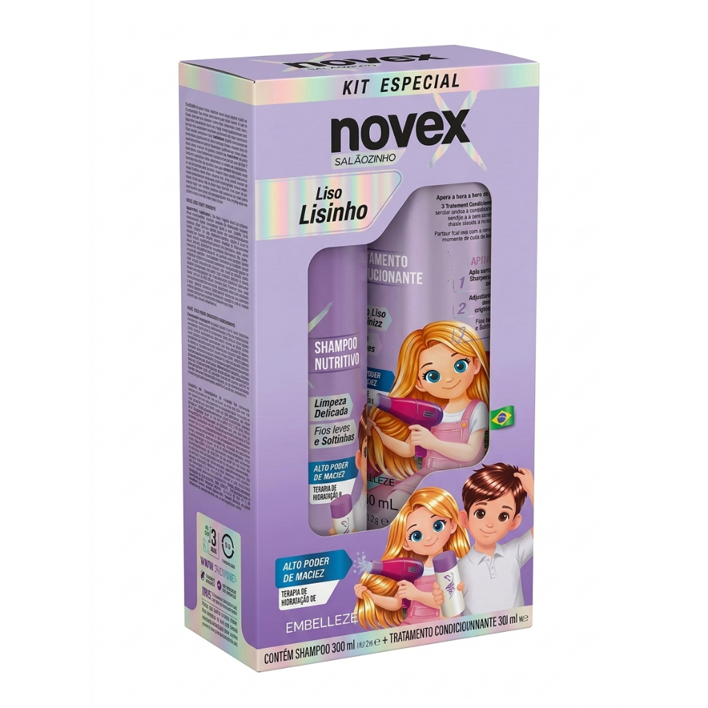 Kit Shampoo + Condicionador Novex Liso Lisinho 300ml