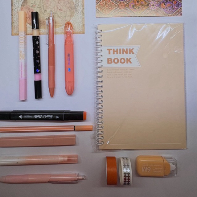kit papelaria e leitura, papelaria criativa e fofa