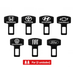 Par Fivela Clip Anti Alarme Sonoro para Cinto de Segurança Universal - Honda, Toyota, Fiat, Hyundai, Chevrolet (Par)
