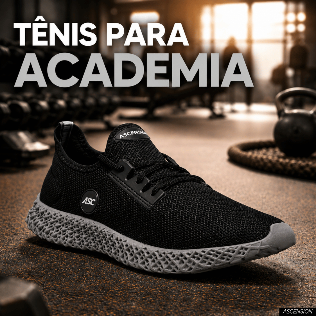 Tênis Academia Unissex ENERZY Confortável Leve Antiderrapante Caminhada Treino Musculação Esportivo Casual Fitness