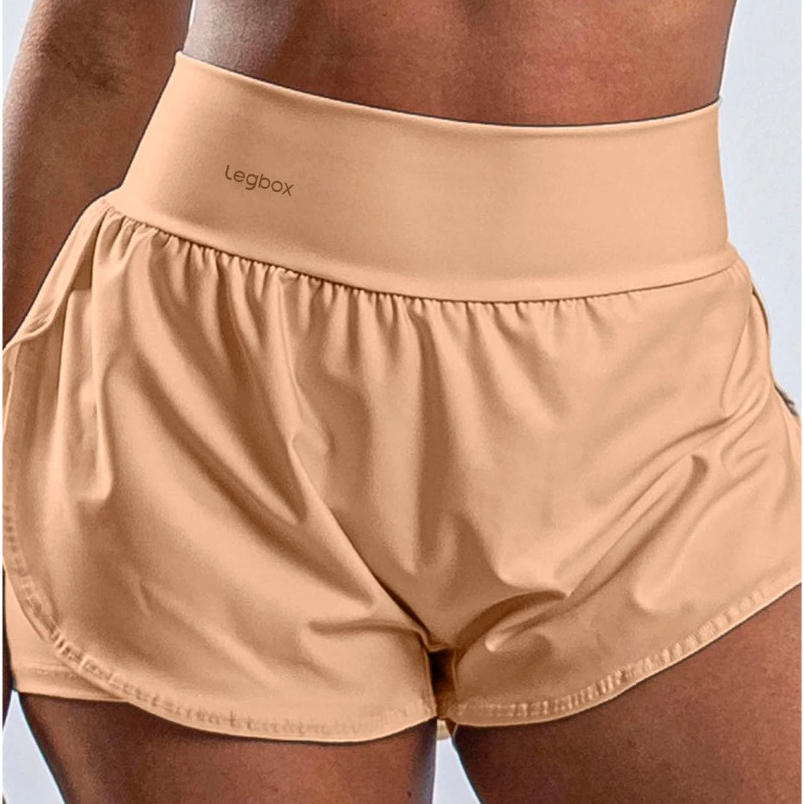 Short Corrida Duplo Garden Feminino Legbox Academia Fitness Treino Ginastica