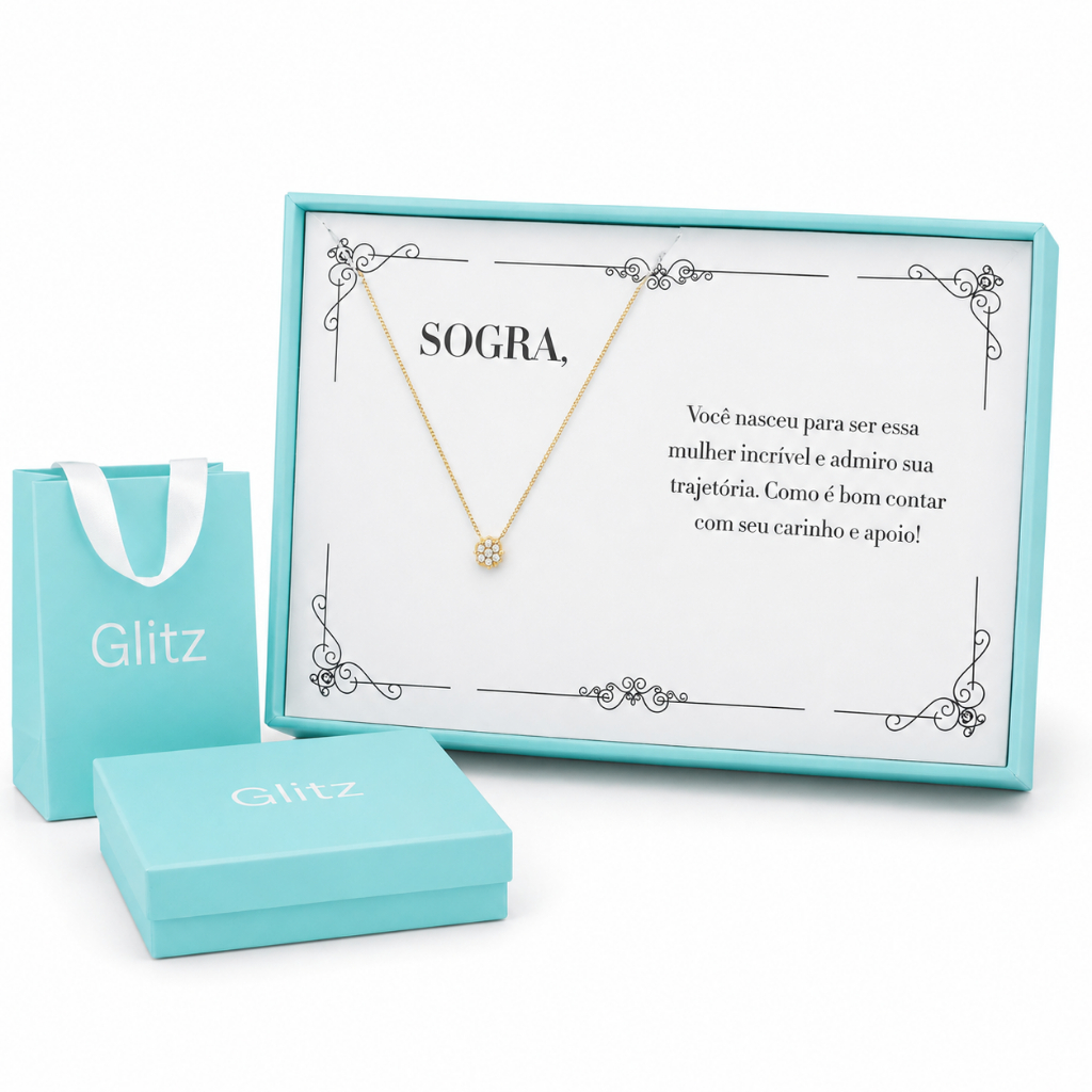 Presente Para Sogra Colar Feminino Folheado Ouro 24k Luxo Brilho Tendência Versátil Moderno Elegante.