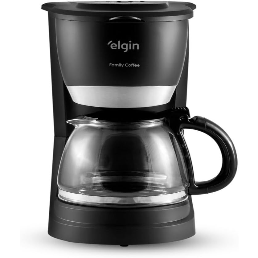 Cafeteira Elétrica 30 Xícaras Elgin Family Coffee 110V Sistema Corta-pingos Preto Inox