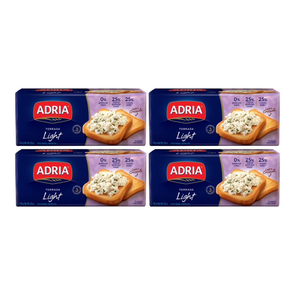Kit 4un Torrada Light Adria 142g