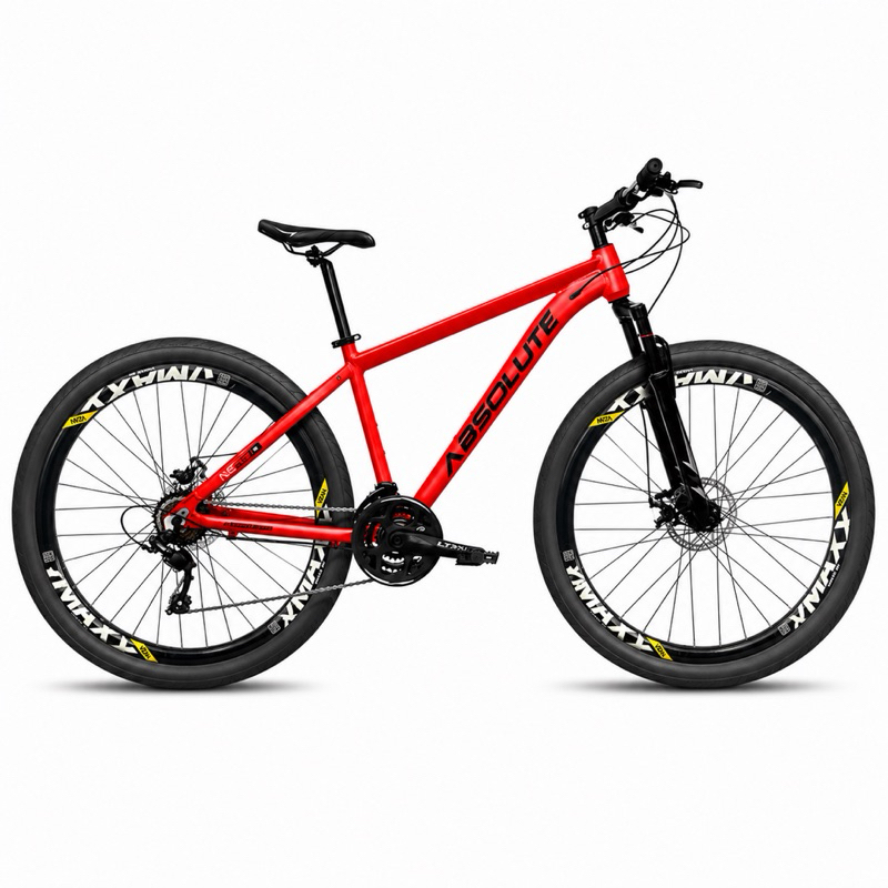 Bicicleta Absolute Nero 5 Alumínio Aro 29 Com Aros Vmaxx | Freio Hidráulico Absolute Par | Pneu Flame Liso Largo