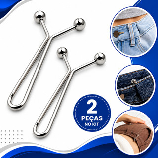 Alfinete Grampo Aperto Ajuste Pence Cintura Calça Roupas Largas