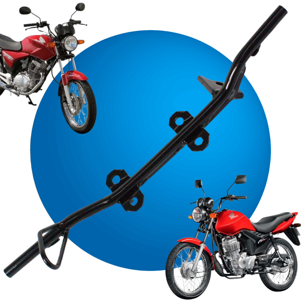 Estribo Dianteiro Honda CG Titan 150 2004 a 2015 Fan 125 2005 a 2018 Reforçado