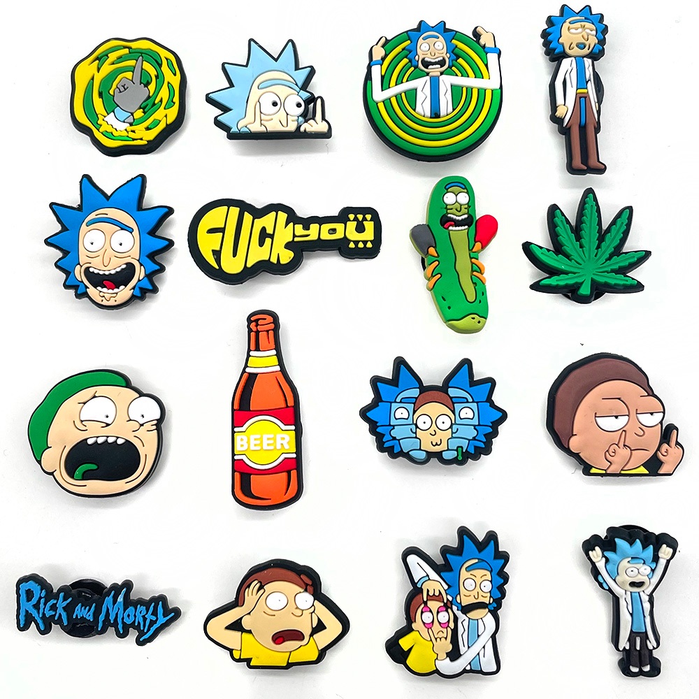 Kit 16 Cartoons Pins Botons  para Babuche