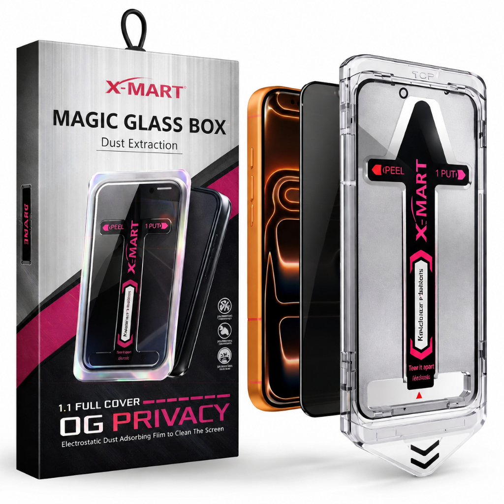 Película de Privacidade Antiespia Premium Full Cover Huang Magic Box para iPhone