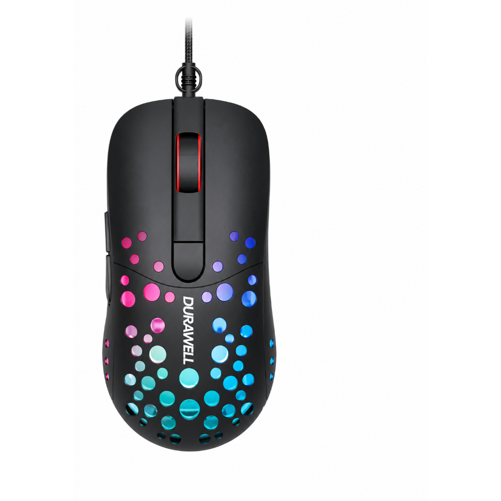 Mouse Gamer Optico RGB USB 3200 DPI PC Noteboock 7 Botões Óptico Ergonômico com Fio