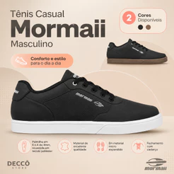 Tênis Leve Confortável Para Uso Diário Casual Mormaii Essence Masculino Urbano