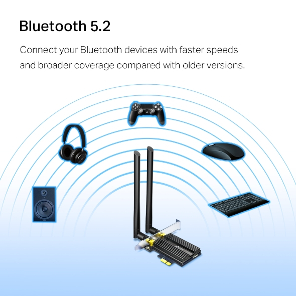 Adaptador Archer TX50E - AX3000 Wi-Fi 6 Bluetooth 5.2 USB TP-link