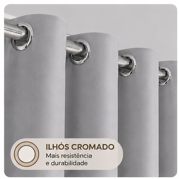 Cortina Oxford 3x2,20 Acabamento Premium