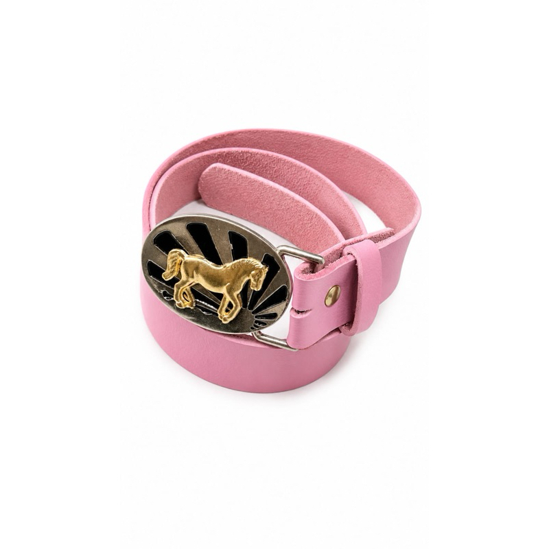 Krica Kids - Cinto Infantil Unissex Country Fivela Cavalo Rodeio