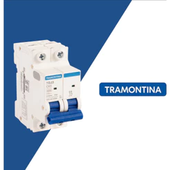Disjuntor Bipolar Curva C 63A Tramontina Certificado pelo Inmetro