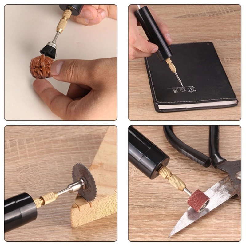 Mini Furadeira Elétrica USB 5V Dispositivo Rotativo para Produção Jóias Resina e Bricolagem — imagem 2 de 2