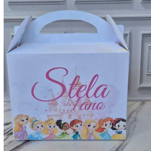 Maletinha Personalizada Princesas | Lembrancinha Festa Infantil | Pegue e Monte ou Semi Montado