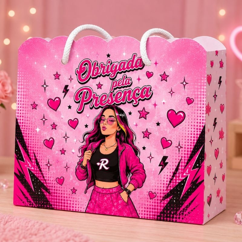 Sacolinha Personalizada Emily Vick | Lembrancinha Festa Infantil | Pegue e Monte | Aniversário| Menina