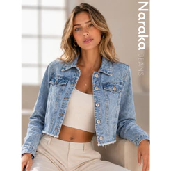 Jaqueta Jeans Feminina