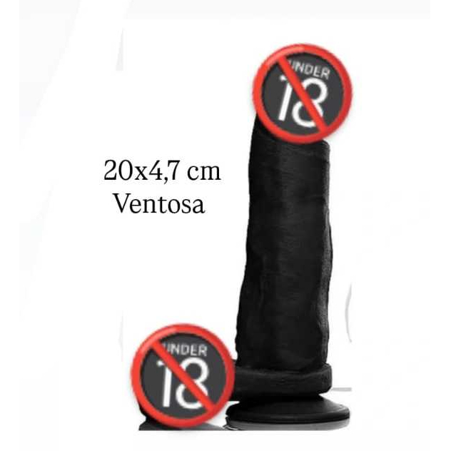 Pênis Realístico 20X5 Cm Consolo Dildo Grande Grosso Com Ventosa Sexshop