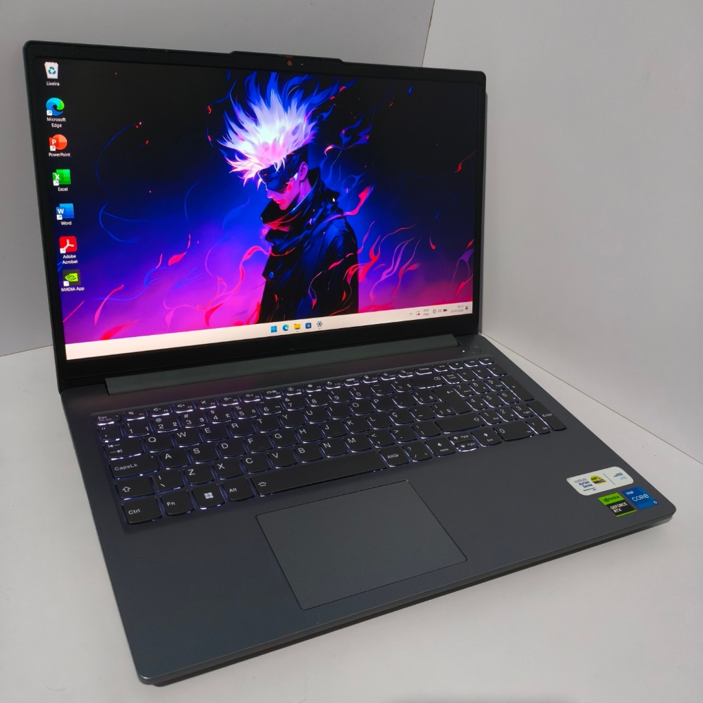 Notebook LENOVO LOQ, Core i5 12ª, RTX 3050 6GB, 16GB DDR5, 512GB SSD NVMe, 15.6P