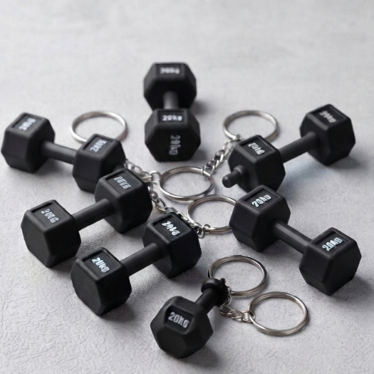 Kit 10 Chaveiros Haltere Fitness - Alta Resolução e Resistência 3D