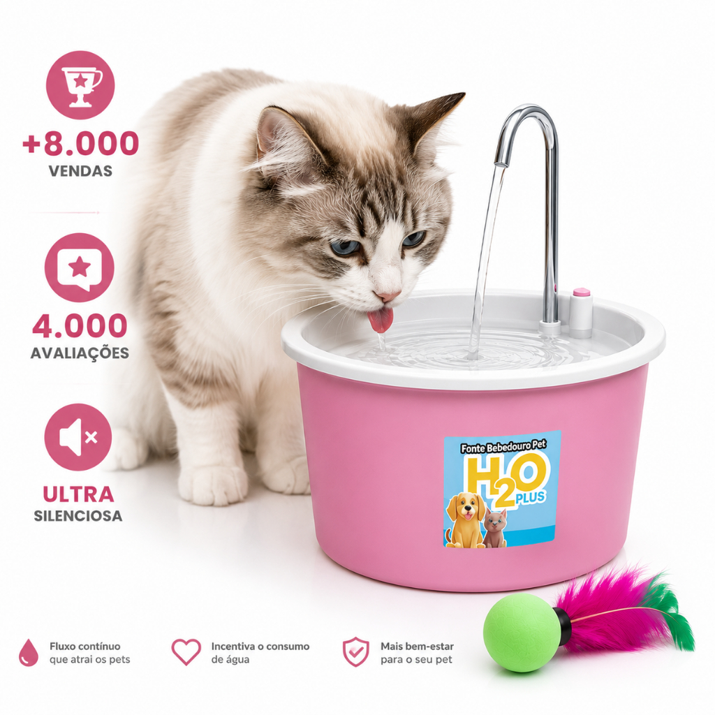 Fonte Bebedouro H2O PLUS usb + Pong