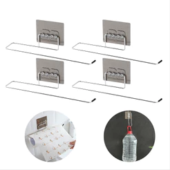 Organizador de Cozinha e Banheiro - Suporte para Papel, Toalha e Pano, Fixação Fácil