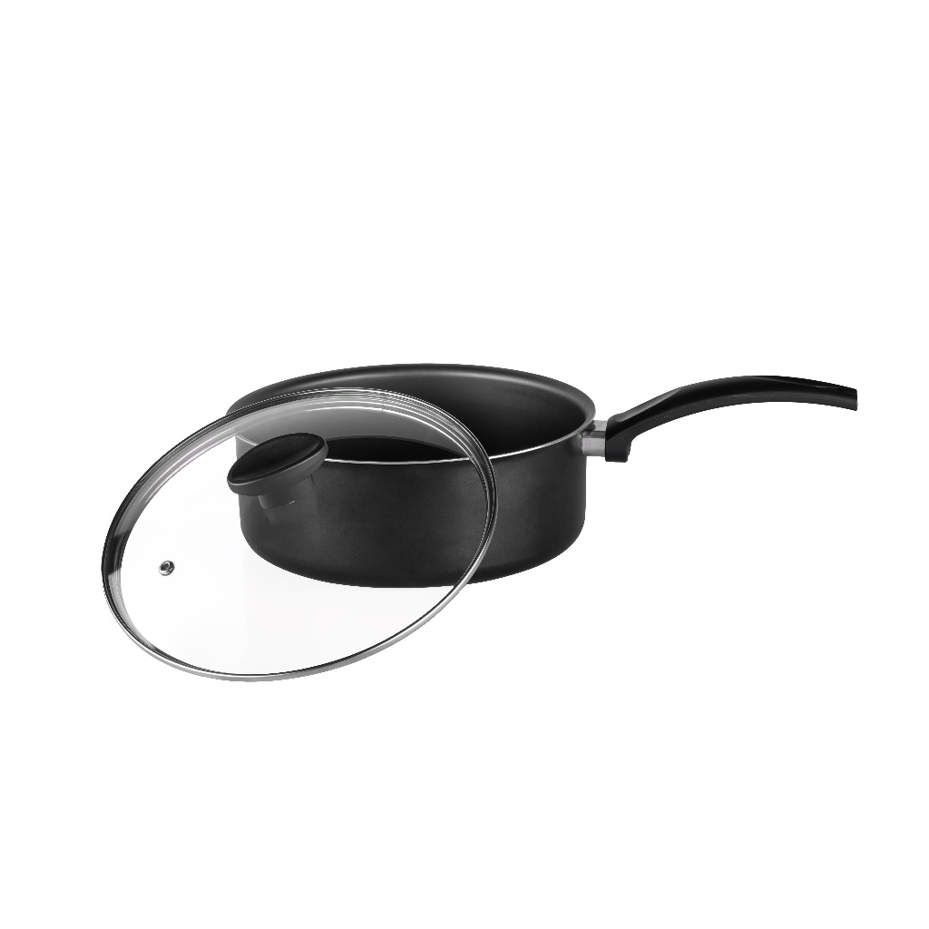 Panela Antiaderente Avulsa de Arroz 20 CM Teflon Com Tampa de Vidro