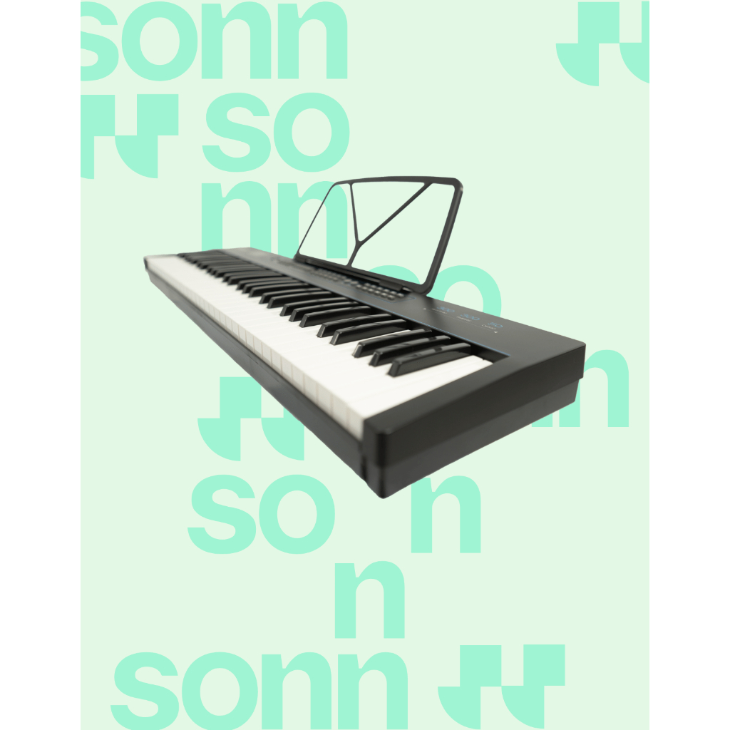 Teclado musical 300 timbres e ritmos 61 teclas Sonn teclado estudante função Sustain