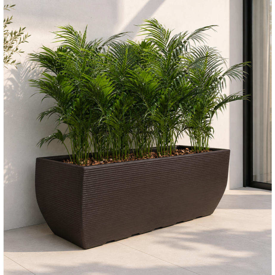 Vaso de Planta Jardineira 100x40 Floreira Retangular Grande Decorativa de Polietileno