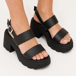 Sandália Feminina Plataforma Sola Macia Tratorada Flatform Blogueira Influencer