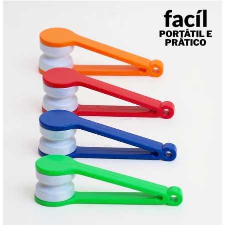 conjunto Mini Escova para Limpeza de Óculos Lentes e Telas sem Arranhar envio imediato