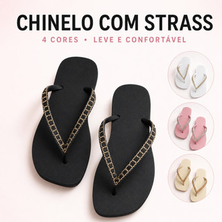 Chinelo Feminino Strass Conforto Extremo Leve Macio Antiderrapante Não Machuca o Pé Oferta