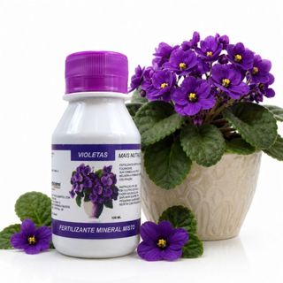 Fertilizante Para Violetas - Codipa - 100 ml Adubo Floração Cores Vivas Nutrição Completa