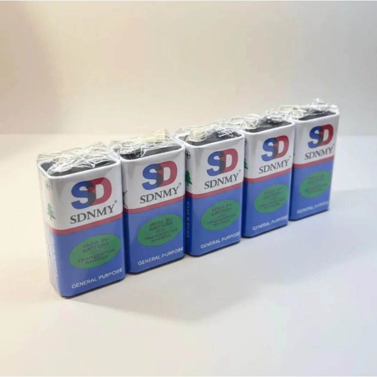 Kit 5 Baterias 9V Long Life Batteries 6F22 Sd-sdnmy/ONEX