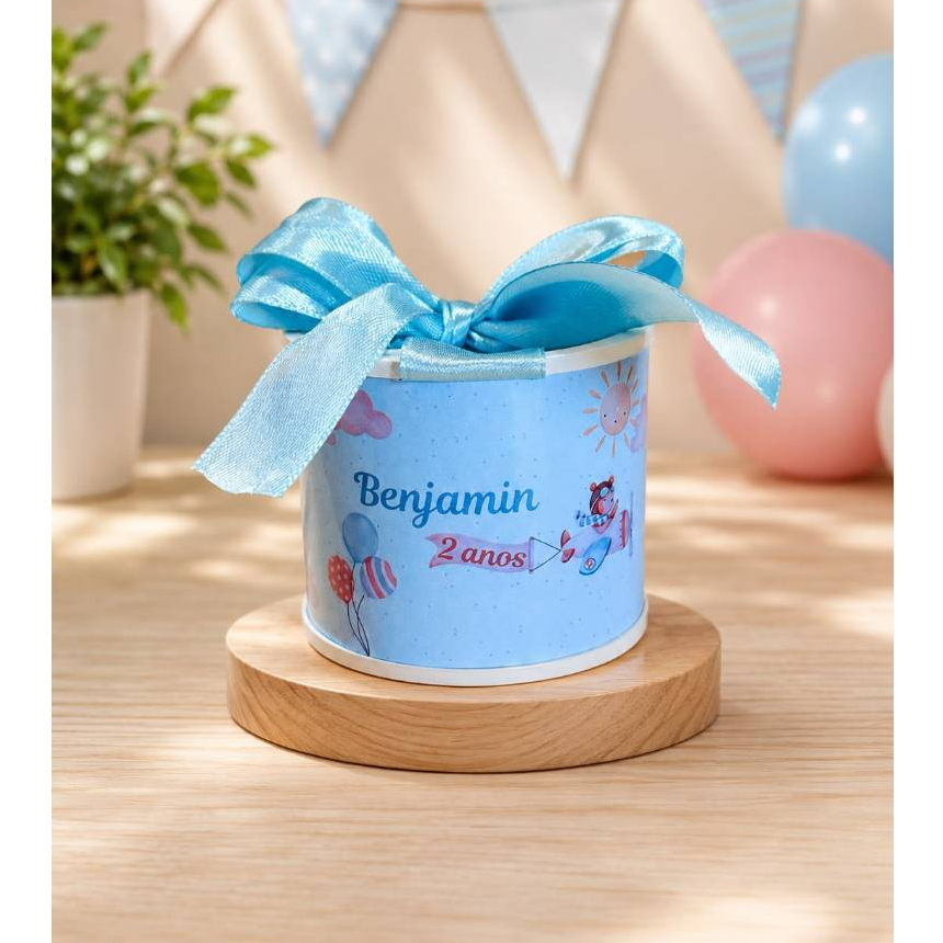 Kit tubolatas personalizadas Lembrancinha maternidade | batizado | aniversário | chá de bb. 5x6