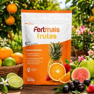 Fertilizante Fertmais Frutas Adubo Frutiferas NPK 12-5-12 Mais Frutos e Doçura Concentrado Completo